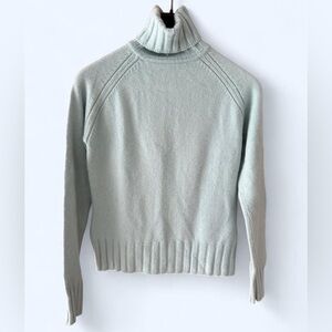Jacob Womens Light Blue Preppy Cozy Turtleneck Long Sleeve Sweater Medium
